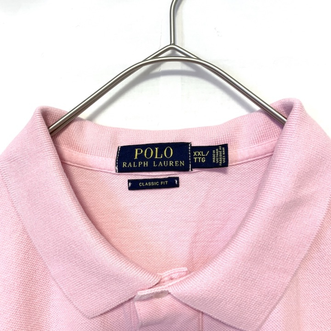 POLO RALPH LAUREN(ポロラルフローレン)の90s 古着 ポロラルフローレン 半袖ポロシャツ 刺繍ロゴ ゆるダボ XXL  メンズのトップス(ポロシャツ)の商品写真