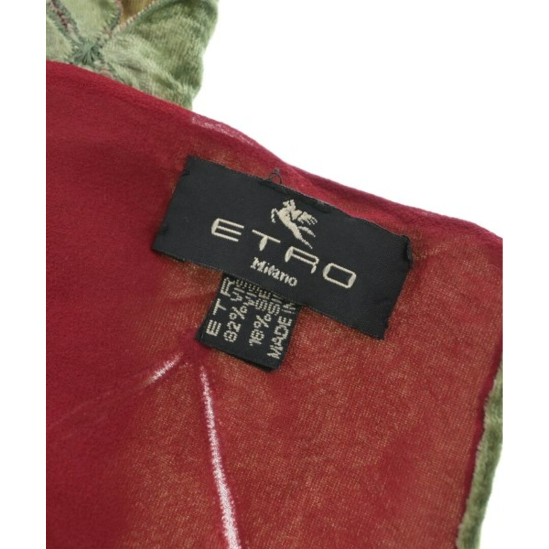 ETRO(エトロ)のETRO エトロ バンダナ・スカーフ - 緑 【古着】【中古】 レディースのファッション小物(バンダナ/スカーフ)の商品写真