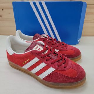 アディダス(adidas)のアディダス ガゼル インドア レッド 24cm(スニーカー)