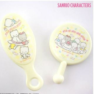 サンリオ(サンリオ)の新品☆サンキューマート☆ニャニィニュニェニョン☆ミラー&ミニヘアブラシ(ミラー)