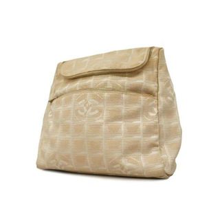 シャネル(CHANEL)の【4hc2929】シャネル リュックサック/ニュートラベル/ナイロン/ベージュ/シルバー金具 【中古】 レディース(リュック/バックパック)