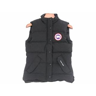 カナダグース(CANADA GOOSE)の■新品同様■ CANADA GOOSE カナダグース 2832L ポリエステル×ナイロン ダウンベスト アウター 上着 レディース ブラック系 FC3481(ダウンジャケット)