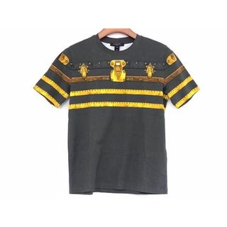 ルイヴィトン(LOUIS VUITTON)の■新品同様■ LOUIS VUITTON ルイヴィトン コットン100％ 半袖 Tシャツ トップス 表記サイズ XS 洋服 グレー系×イエロー系 FC3663(シャツ)