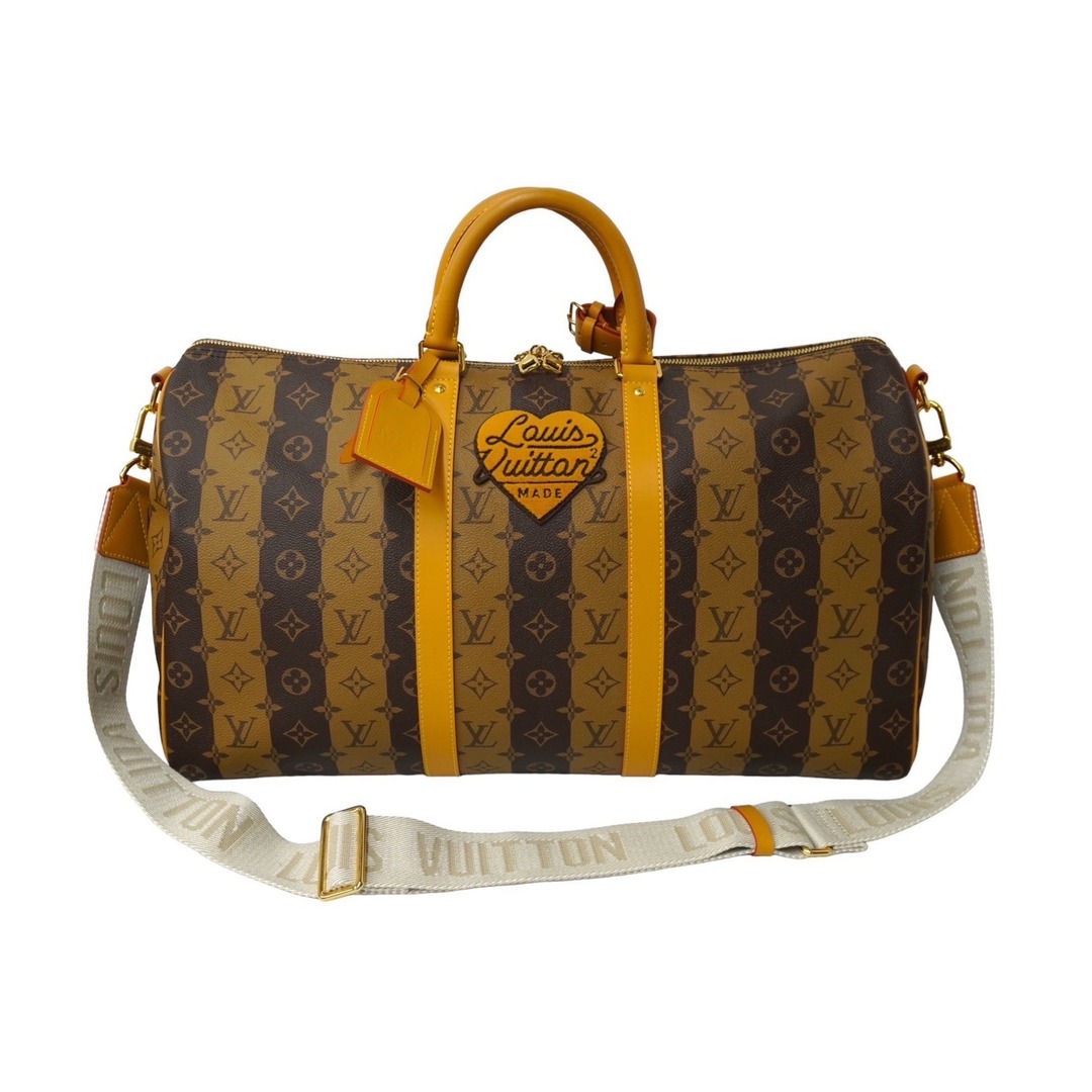 LOUIS VUITTON(ルイヴィトン)の新品同様 LOUIS VUITTON×NIGO ルイヴィトン×ニゴー ボストンバッグ キーポルバンドリエール50 M45967 中古 62439 レディースのバッグ(ボストンバッグ)の商品写真