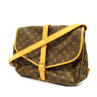 ルイヴィトン(LOUIS VUITTON)の【4hc2951】ルイヴィトン ショルダーバッグ/モノグラム/ソミュール35/M42254/ブラウン【中古】レディース(ショルダーバッグ)