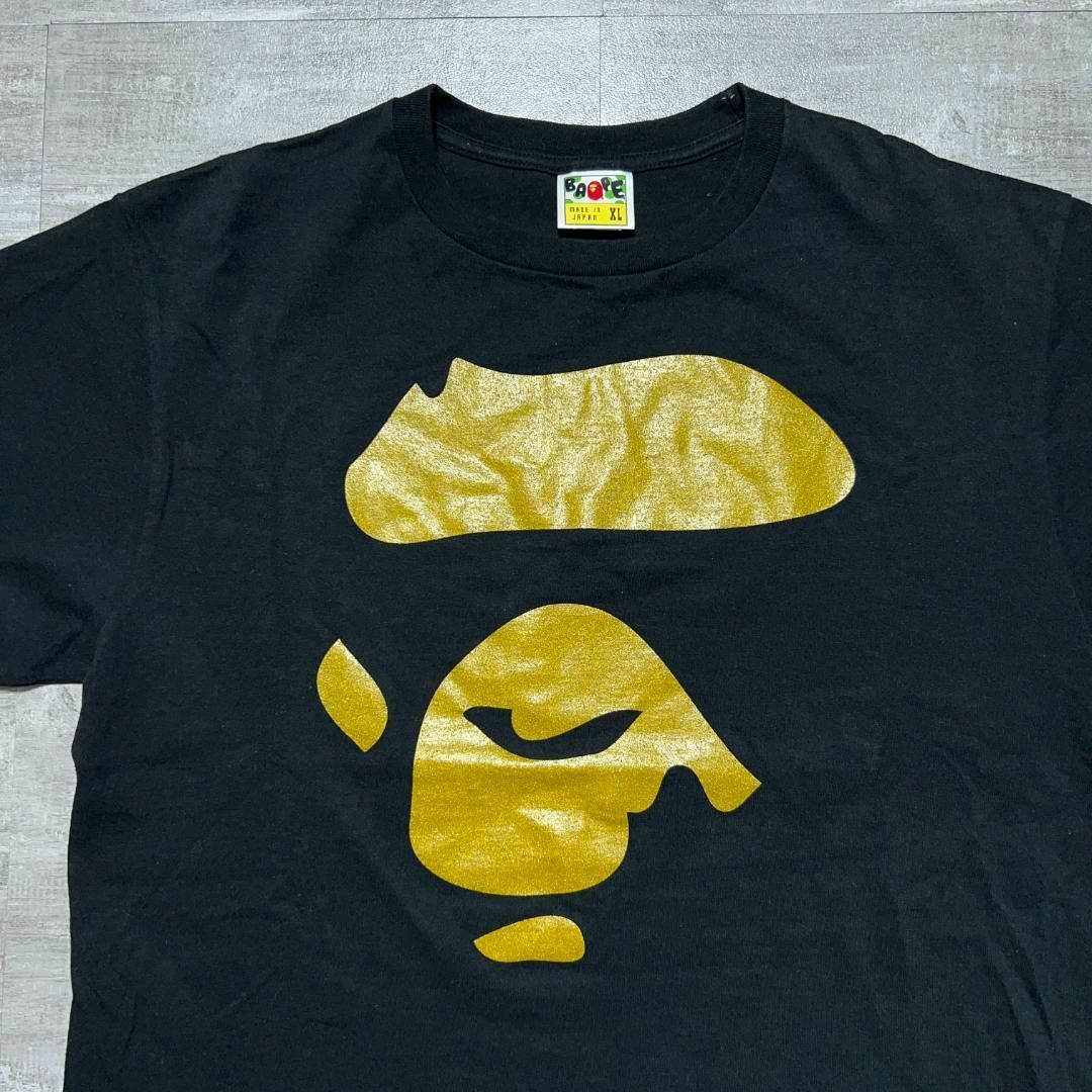 A BATHING APE(アベイシングエイプ)の美品 A BATHING APE ベイプ 大猿 ビッグロゴ Tシャツ XL 黒 メンズのトップス(Tシャツ/カットソー(半袖/袖なし))の商品写真