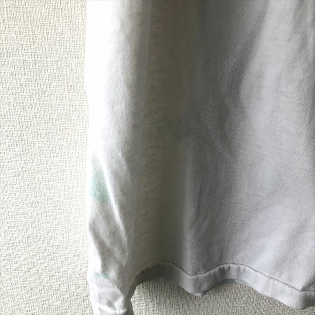 90s 古着 ノーブランド Tシャツ 白T 地球 ゆるダボ L メンズのトップス(Tシャツ/カットソー(半袖/袖なし))の商品写真