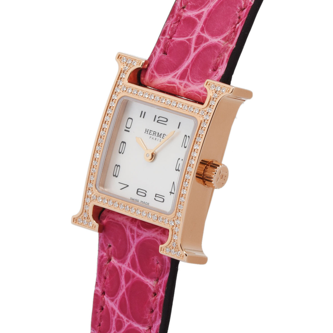 Hermes(エルメス)のエルメス  Hウォッチ ミニ ダイヤベゼル 腕時計 レディースのファッション小物(腕時計)の商品写真
