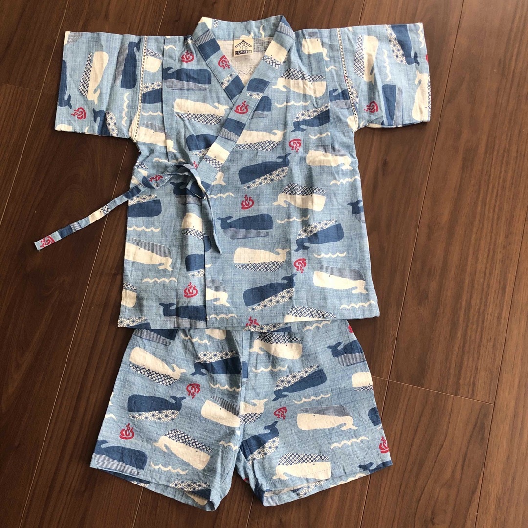 甚平　110 キッズ/ベビー/マタニティのキッズ服男の子用(90cm~)(甚平/浴衣)の商品写真