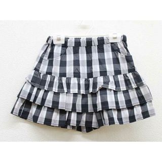 ベベ(BeBe)の【春夏物 新入荷!】▼ベベ/BeBe▼130cm キュロットスカート/キュロットパンツ/ショートパンツ 黒×白【中古】 子供 キッズ kids  女の子 bottoms 春夏 904042(その他)