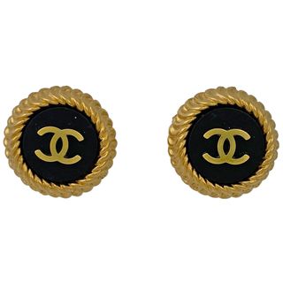 シャネル(CHANEL)の【在庫一掃】 シャネル ココマーク ラウンド イヤリング GP 【中古】(イヤリング)