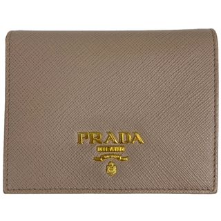 プラダ(PRADA)の【在庫一掃】 プラダ ロゴ 二つ折り 財布 レディース 【中古】(財布)