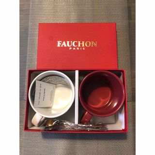 未使用品　FAUCHON  マグカップセット  スプーン付き(食器)