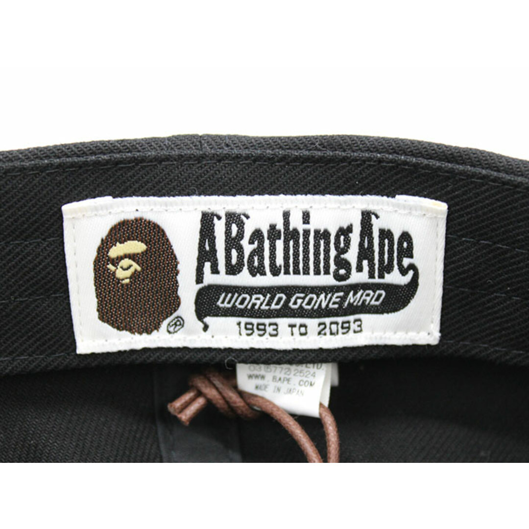 A BATHING APE(アベイシングエイプ)の【新入荷】新品未使用品◇A BATHING APE/アベイシングエイプ◇BAPE X DSMG/キャップ/ベースボールキャップ/刺しゅう/帽子/小物 ブラック/黒 メンズ F 春夏秋冬 hat etc 314042 メンズの帽子(キャップ)の商品写真