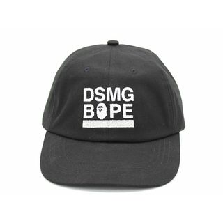 【新入荷】新品未使用品◇A BATHING APE/アベイシングエイプ◇BAPE X DSMG/キャップ/ベースボールキャップ/刺しゅう/帽子/小物 ブラック/黒 メンズ F 春夏秋冬 hat etc 314042