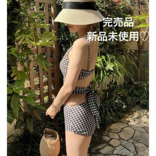 ワンアフターアナザーナイスクラップ(one after another NICE CLAUP)の完売品 ナイスクラップ Backクロスリボンswimwear 水着 ビキニ(水着)