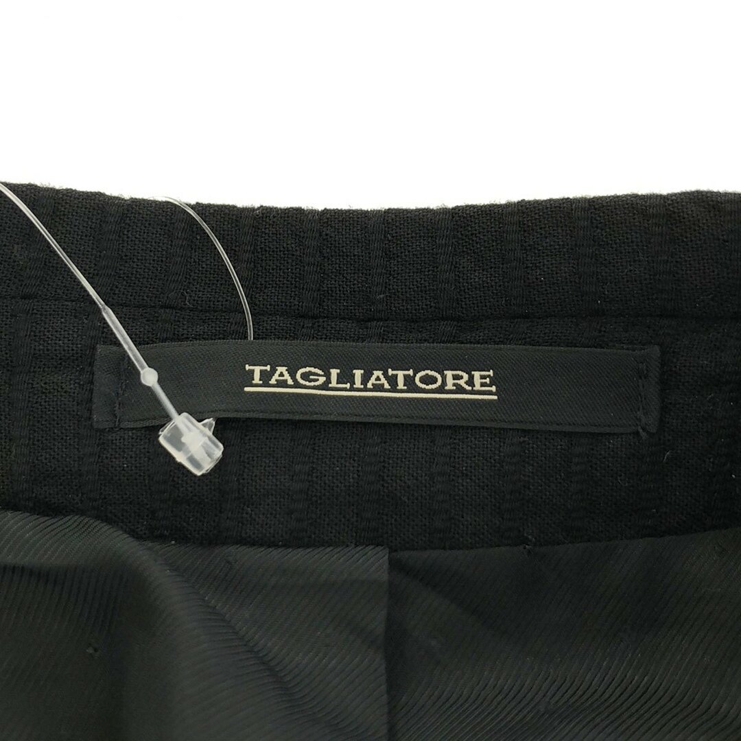 TAGLIATORE(タリアトーレ)のTAGLIATORE タリアトーレ PINO LERARIO シャドウストライプウールテーラードジャケット ブラック 48 G-PL26K--PE メンズのジャケット/アウター(テーラードジャケット)の商品写真