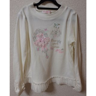 メゾピアノ(mezzo piano)の未使用(水通しあり)　メゾピアノ　秋冬　長袖カットソー　130cm(Tシャツ/カットソー)