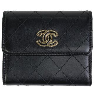 シャネル(CHANEL)の【在庫一掃】 シャネル ココマーク 三つ折り 財布 レディース 【中古】(財布)