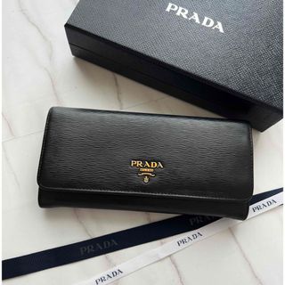 PRADA - 347 美品 PRADA プラダ 2つ折り 長財布