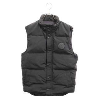 カナダグース(CANADA GOOSE)のCANADA GOOSE カナダグース Garson Vest Black Label ガーソン ダウンベスト ブラックレーベル ロゴワッペン ブラック 4151MB(ダウンベスト)