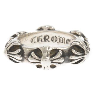 クロムハーツ(Chrome Hearts)のCHROME HEARTS クロムハーツ CRS BAND RING クロスバンドリング シルバー アクセサリー 4号(リング(指輪))