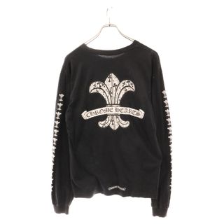 Chrome Hearts - CHROME HEARTS クロムハーツ CHフレア バックプリント 胸ポケット 長袖 ロングTシャツ ブラック