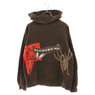 Cactus Jack カクタスジャック GRIN Hoodie グリン フーディー プルオーバー スウェットパーカー ブラウン(パーカー)