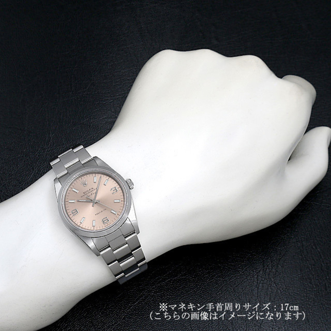 ROLEX(ロレックス)のロレックス エアキング　 14000M ピンク 369ホワイトバー K番 メンズ 中古 腕時計 メンズの時計(腕時計(アナログ))の商品写真