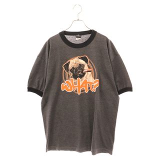 VINTAGE ヴィンテージ 00s MIB メン イン ブラック フランクザ パグ リンガー半袖Tシャツ グレー(Tシャツ/カットソー(半袖/袖なし))