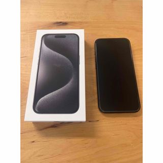 アイフォーン(iPhone)のiPhone15pro 256GB ブラックチタニウム(スマートフォン本体)