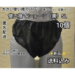 大きいサイズ　ペーパーショーツ　5L　10個　エステ・旅行・介護・防災グッズ(防災関連グッズ)