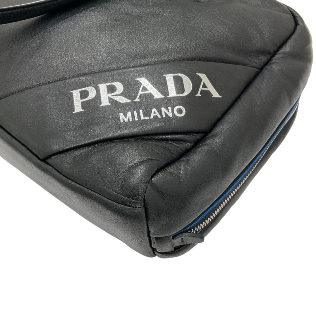 PRADA(プラダ)の　プラダ PRADA ショルダーバッグ ブラック レザー ユニセックス ショルダーバッグ レディースのバッグ(ショルダーバッグ)の商品写真