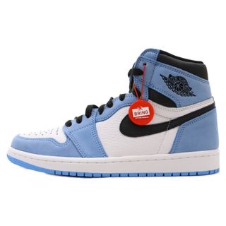 ナイキ(NIKE)のNIKE ナイキ AIR JORDAN 1 RETRO HIGH OG UNIVERCITY BLUE エアジョーダン1 ユニバーシティーブルー ハイカットスニーカー ブルー/ホワイト US8/26.0cm 555088-134(スニーカー)