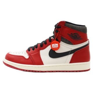 ナイキ(NIKE)のNIKE ナイキ AIR JORDAN 1 LOST&FOUND エアジョーダン1 ロスト&ファウンド ハイカットスニーカー ホワイト/レッド US9.5/27.5cm DZ5485-612(スニーカー)