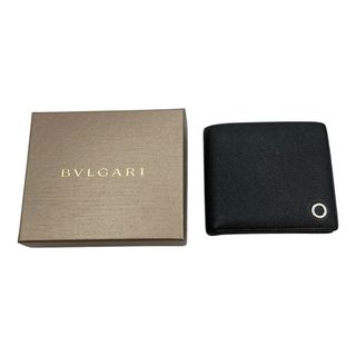 ブルガリ(BVLGARI)の◎◎BVLGARI ブルガリ ブルガリ・ブルガリ マン 2つ折り財布 メンズ 財布 30396 ブラック x ロイヤルブルー(折り財布)