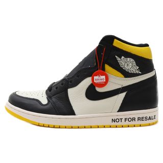 ナイキ(NIKE)のNIKE ナイキ AIR JORDAN 1 RETRO HIGH NOT FOR RESALE Varsity Maize エアジョーダンワンレトロ ノットフォーリセール ハイカットスニーカー US10.5/28.5cm 861428-107(スニーカー)