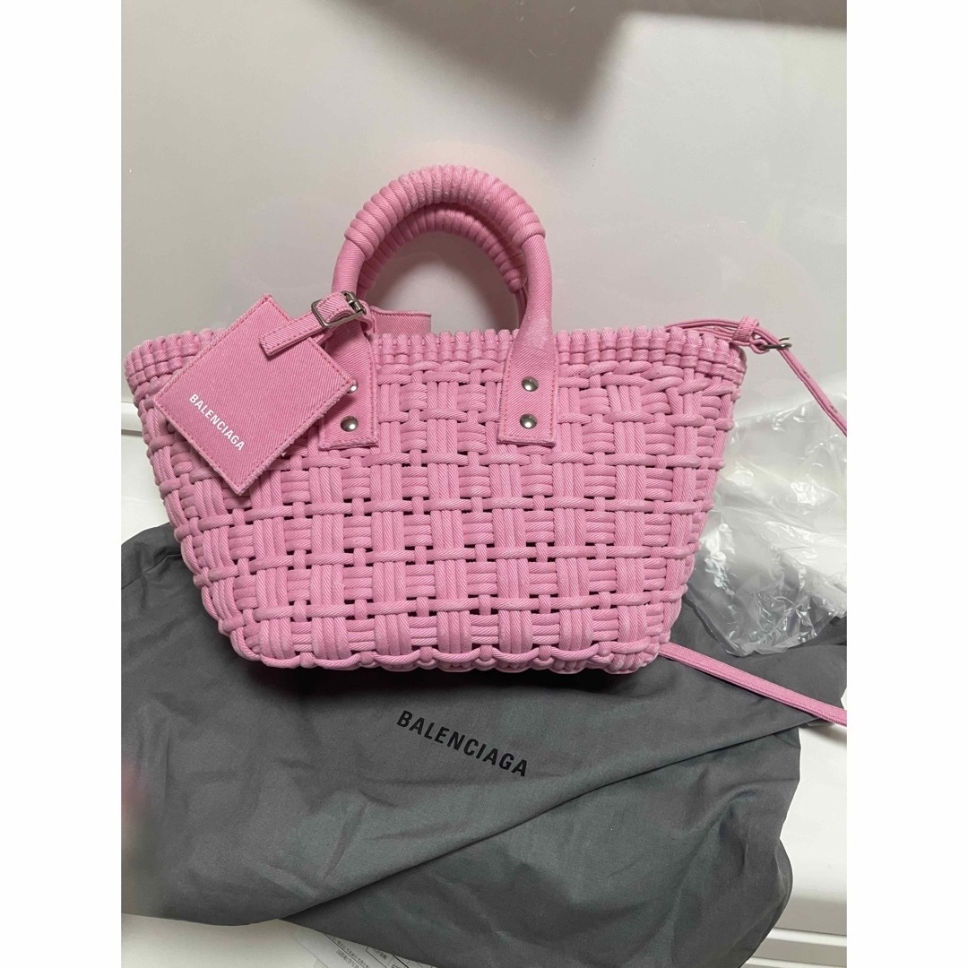 Balenciaga(バレンシアガ)のバレンシアガ　ビストロ　デニム　ピンク　バッグ　正規店購入 レディースのバッグ(トートバッグ)の商品写真