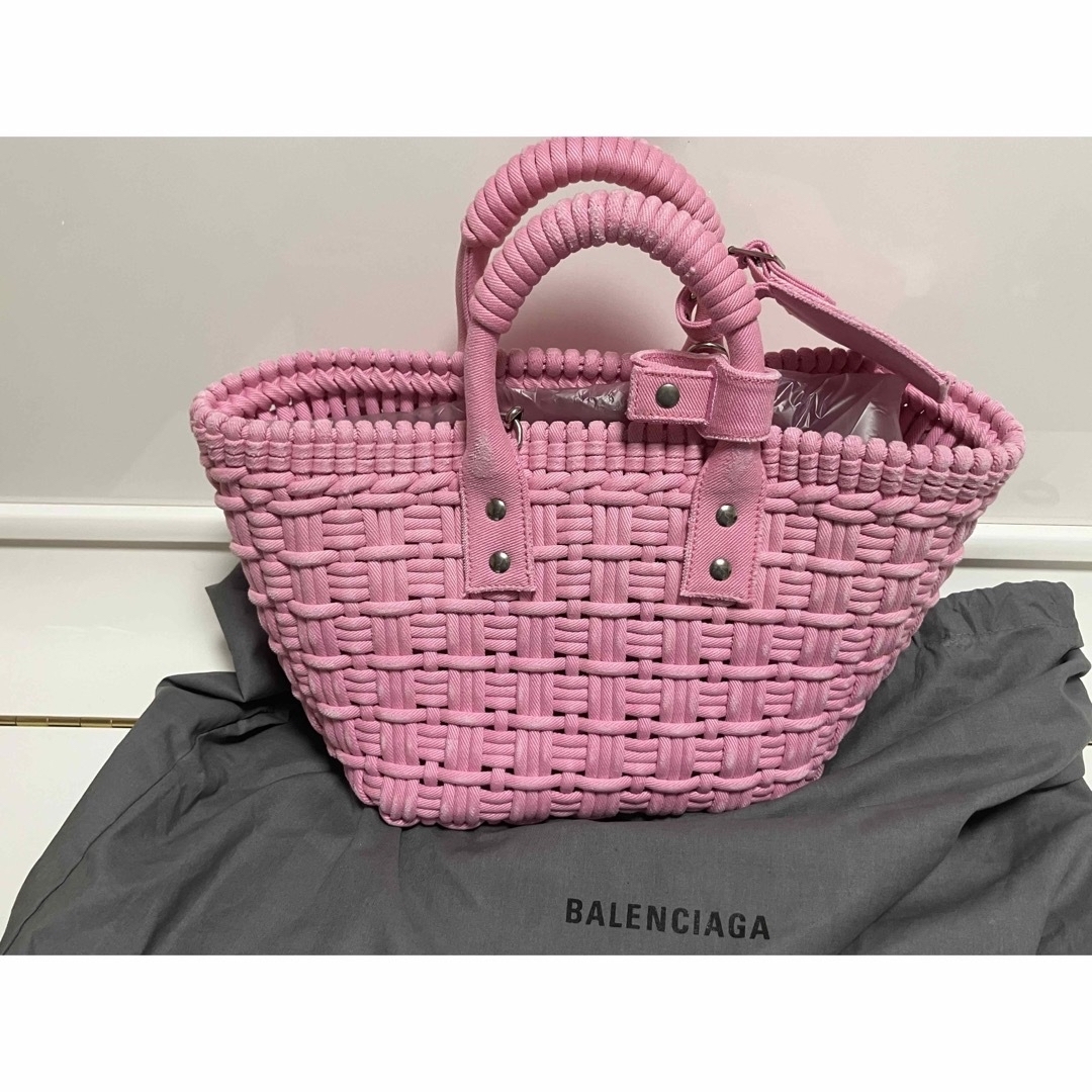 Balenciaga(バレンシアガ)のバレンシアガ　ビストロ　デニム　ピンク　バッグ　正規店購入 レディースのバッグ(トートバッグ)の商品写真