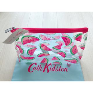 キャスキッドソン(Cath Kidston)の【新品未使用】キャスキッドソン ジップ ビーチポーチ スイカ ポーチ(ポーチ)