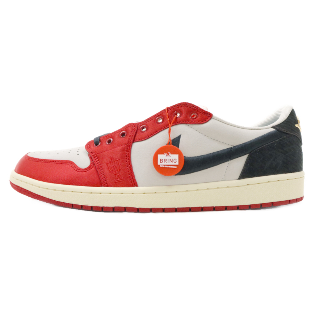 NIKE(ナイキ)のNIKE ナイキ ×TROPHY ROOM AIR JORDAN 1 LOW OG FN0432-100×トロフィールーム エアジョーダン1 ローカットスニーカー セイル/レッド US14/32cm メンズの靴/シューズ(スニーカー)の商品写真