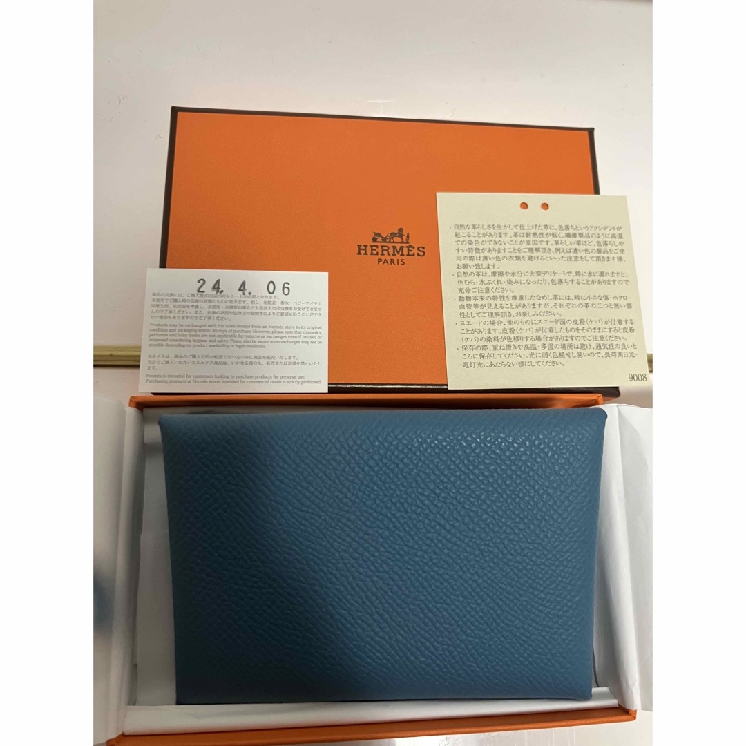 Hermes(エルメス)のエルメス　カルヴィデュオ　エプソン　ニューブルージーン レディースのファッション小物(財布)の商品写真