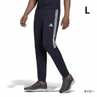 アディダス(adidas)のアディダス　スリムテーパード　スリーストライプス パンツ　メンズ　 紺　 L(その他)