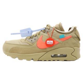 ナイキ(NIKE)のNIKE ナイキ ×OFF WHITE THE 10 NIKE AIR MAX 90 AA7293-200 オフホワイト エアマックス90 ローカットスニーカー ベージュ US8.5/26.5cm(スニーカー)