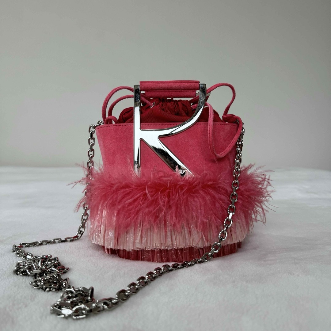 ROGER VIVIER(ロジェヴィヴィエ)の美品 rogervivier ロジェヴィヴィエ ミニバック ミニ バック ピンク レディースのバッグ(ショルダーバッグ)の商品写真
