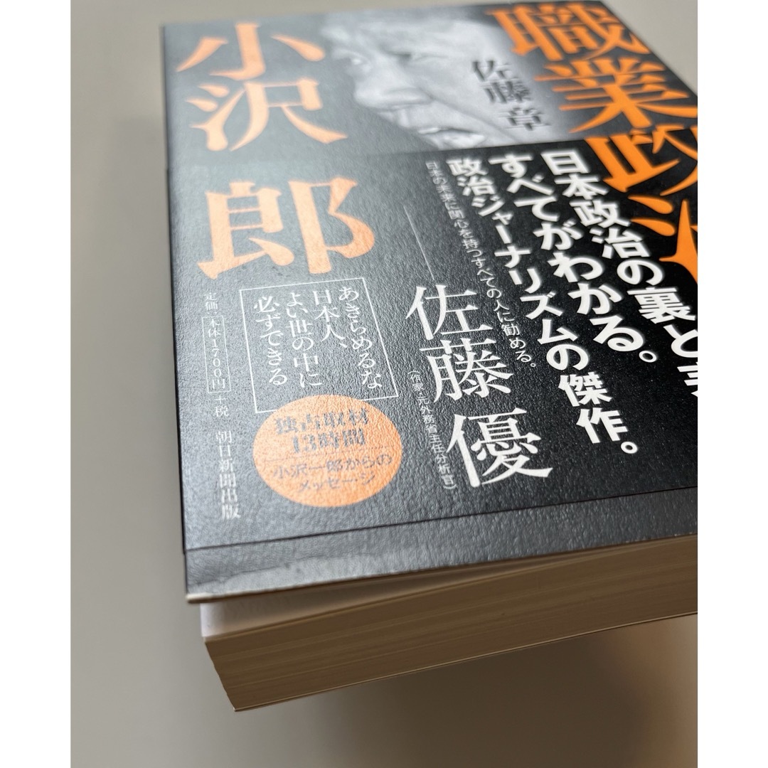 朝日新聞出版(アサヒシンブンシュッパン)の職業政治家小沢一郎 エンタメ/ホビーの本(人文/社会)の商品写真