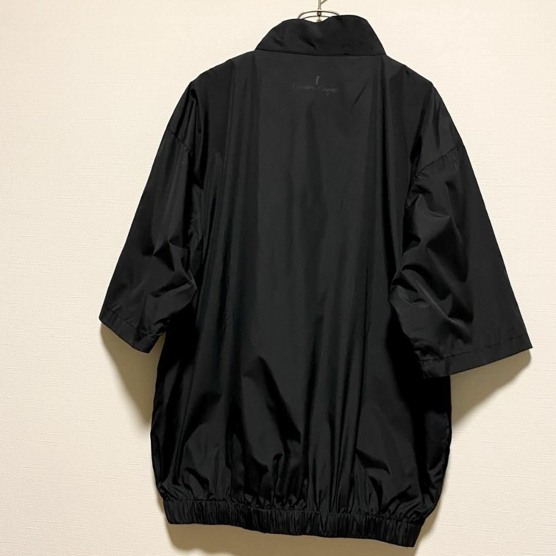 VINTAGE(ヴィンテージ)のアメリカ古着　半袖プルオーバージャケット　ハーフジップ　無地　Sサイズ　H76 メンズのジャケット/アウター(ブルゾン)の商品写真