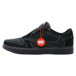 ナイキ(NIKE)のNIKE ナイキ ×TRAVIS SCOTT AIR JORDAN 1 LOW OG SP BLACK PHANTOM DM7866-001 トラヴィススコット エアジョーダン1ブラックファントム ローカットスニーカー US8.5/26.5cm(スニーカー)