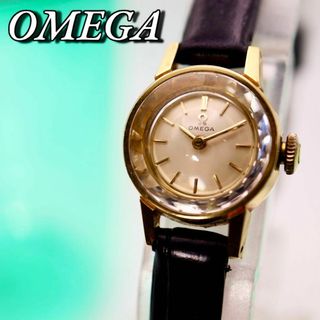 オメガ(OMEGA)の良品！OMEGA カットガラス カクテル 手巻き レディース腕時計 656(腕時計)