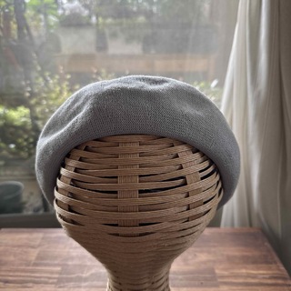 ベレー帽　春夏向き　グレー系(ハンチング/ベレー帽)